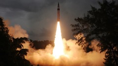 多弾頭化した長距離弾道ミサイル、発射実験に成功　インド
